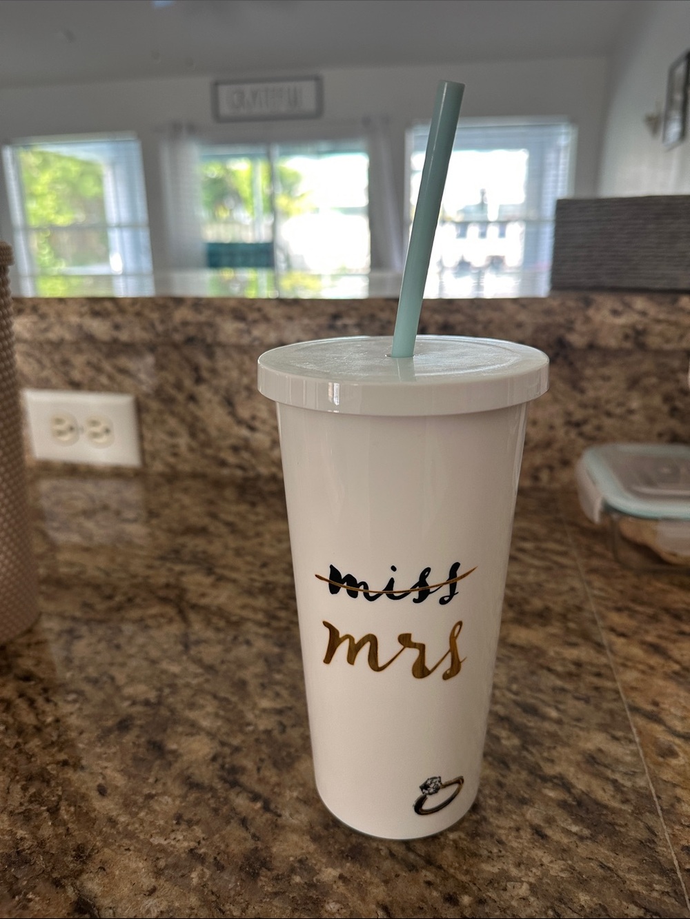 Kate Spade : Miss to Mrs White Tumbler